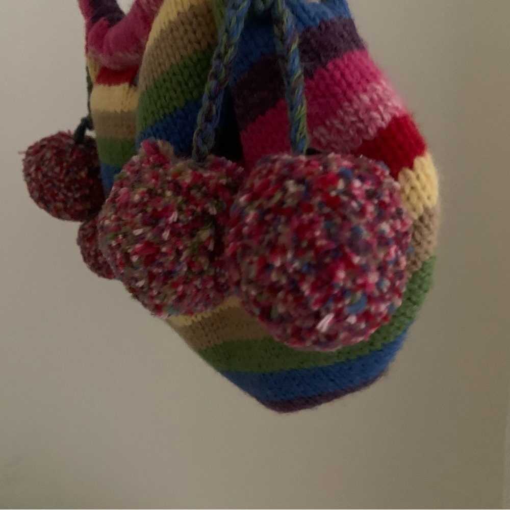 Gap Crazy Stripe Holiday 03 Colorful Rainbow Bag - Picture 4 of 12